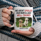 Tasse à café personnalisée personnalisée pour propriétaire d'animal de compagnie - Photo de maman bien formée